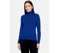 Strickpullover BETTY BARCLAY "Damen langarm", Damen, Gr. 40, blau (electric blau), Strick, Obermaterial: 55% Viskose, 30% Polyester, 15% Polyamid, Basic, gerade lang, Pullover Strickpullover (25567123