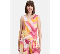 Rundhals-Shirt Rosé/Yellow Damen