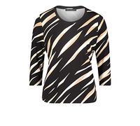 Betty Barclay Rundhals-Shirt Schwarz/Beige, 40 Damen