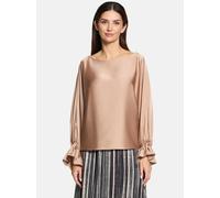 Satin-Bluse Macchiato Damen