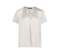 Betty Barclay Damen Satin-Bluse Kurzarm 44, Grau Beige