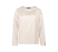 Schlupfbluse BETTY BARCLAY "Damen mit U-Boot-Ausschnitt", Damen, Gr. 42, beige, Satin, Obermaterial: 97% Polyester, 3% Elasthan, figurumspielend normal, Rundhals, Blusen Schlupfbluse (43298022-42) bei