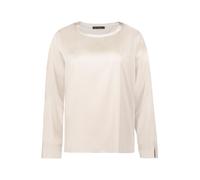Schlupfbluse BETTY BARCLAY "Damen mit U-Boot-Ausschnitt", Damen, Gr. 48, beige, Satin, Obermaterial: 97% Polyester, 3% Elasthan, figurumspielend normal, Rundhals, Blusen Schlupfbluse (43298022-48) bei