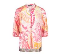 Schlupfbluse BETTY BARCLAY "Damen Schlupfbluse ohne Arm", Damen, Gr. 38, rosé, gelb, Obermaterial: 100% Baumwolle., lässig geschnitten normal, V-Ausschnitt, Blusen (93245855-38) rosé, gelb