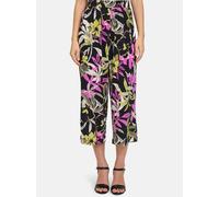 Schlupfhose BETTY BARCLAY "Betty Barclay Schlupfhose mit Eingrifftaschen", Damen, Gr. 40, Normalgrößen, schwarz (schwarz, khaki), Obermaterial: 94% Polyester, 6% Elasthan., modisch, relaxed fit 3/4-Lä