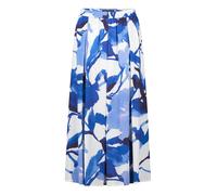 Midirock BETTY BARCLAY "Damen mit Eingrifftaschen", Damen, Gr. 44, blau (weiß, blau), Obermaterial: 100% Viskose, ausgestellt lang, Röcke (81568039-44) weiß, blau