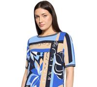 Betty Barclay Damen Casual-Shirt mit Tunnelzug 40, Dunkelblau/Blau
