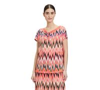 Kurzarmshirt BETTY BARCLAY "Betty Barclay Printshirt mit Wasserfallausschnitt" Gr. 36, red, beige Damen Shirts (85048629-36) red, beige