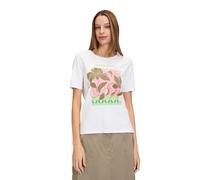 Betty Barclay Damen Basic Shirt mit Placement Patch White/Green,46