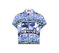 Shirtjacke BETTY BARCLAY "Damen mit Rippenstruktur", Damen, Gr. 44, bunt (blau, grün), Rippware, Obermaterial: 95% Baumwolle, 5% Elasthan, tailliert normal, Rundhals, Shirts Shirtjacke (88901454-44) b