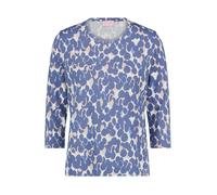 betty barclay - so cosy - - Basic Shirt Blau/Weiß - Gr. - 40