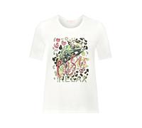 betty barclay - so cosy - - Basic Shirt Patch Cream/Green - Gr. - 40