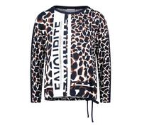 betty barclay - so cosy - - Casual-Shirt dunkelblau/weiß - Gr. - 40