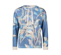 Betty Barclay Damen Feinstrickpullover mit Print 44, Blue/Camel