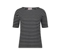 betty barclay - so cosy - - Ringelshirt Schwarz/Weiß - Gr. - 48
