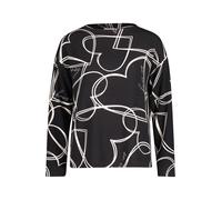 betty barclay - so cosy - - Sweatshirt schwarz/weiß - Gr. - 44