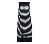 Sommerkleid BETTY BARCLAY "Damen ohne Arm", Damen, Gr. 46, Normalgrößen, dunkelblau, weiß, Obermaterial: 95% Viskose, 5% Elasthan; Besatz: 95% Viskose, 5% Elasthan, tailliert kurz, U-Boot-Ausschnitt,