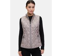 Strickweste BETTY BARCLAY "Betty Barclay Damen Steppweste mit Stehkragen", Damen, Gr. 38, braun (hellbraun), Obermaterial: 100% Polyamid., casual, figurumspielend, Westen (93015614-38) hellbraun