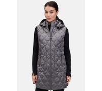 Strickweste BETTY BARCLAY "Betty Barclay Damen Steppweste mit abnehmbarer Kapuze", Damen, Gr. 48, grau (dunkel grau), Obermaterial: 100% Polyamid., casual, figurumspielend, Westen (70560306-48) dunkel