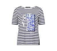 Betty Barclay - Streifenshirt weiß - Gr. - 48