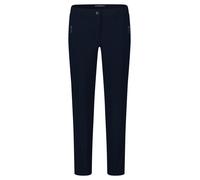Stretch-Hose BETTY BARCLAY "Damen mit elastischem Bund", Damen, Gr. 48, Normalgrößen, blau (dunkelblau), Obermaterial: 86% Polyester, 14% Elasthan, relaxed fit 7/8-Länge, Hosen, Reißverschluss (676776
