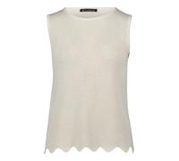 Stricktop BETTY BARCLAY "Damen ohne Arm", Damen, Gr. 44, rohweiß, Strick, Obermaterial: 90% Polyacryl, 5% Polyester, 5% Polyester, gerade normal, Rundhals, Tops Stricktop (26004344-44) rohweiß
