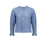 Betty Barclay - Strickjacke mit Fransen blau - Gr. - 38