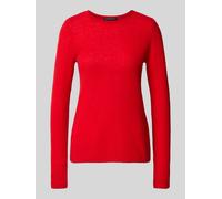 Strickpullover BETTY BARCLAY "Betty Barclay Damen Kaschmir-Pullover mit Rundhalsausschnitt", Damen, Gr. 46, rot, Strick, Obermaterial: 100% Kaschmir., Basic, gerade lang, Rundhals, Pullover (83323433-