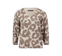 Strickpullover BETTY BARCLAY "Damen mit Fledermausärmeln", Damen, Gr. 40, beige (taupe, taupe), Strick, Obermaterial: 69% Polyamid, 31% Baumwolle, figurumspielend normal, V-Ausschnitt, Pullover Strick