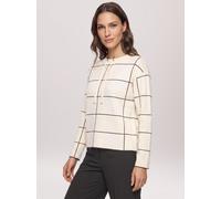 Strickpullover BETTY BARCLAY "Damen mit Jacquard", Damen, Gr. 42, beige (patch beige, braun), Strick, Obermaterial: 50% Viskose, 27% Polyamid, 23% Polyester, lässig geschnitten normal, Rundhals, Pullo