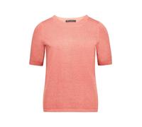 Kurzarmshirt BETTY BARCLAY "Damen kurzarm", Damen, Gr. 38, light mahogany, Strick, Obermaterial: 41% Viskose, 25% Polyester, 23% Polyester, 11% Polyamid, Basic, figurumspielend normal, Rundhals, Shirt