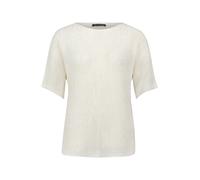Kurzarmshirt BETTY BARCLAY "Damen kurzarm", Damen, Gr. 36, rohweiß, Strick, Obermaterial: 65% Polyacryl, 35% Polyamid, figurumspielend normal, U-Boot-Ausschnitt, Shirts (98582145-36) rohweiß
