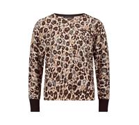 Strickpullover BETTY BARCLAY "Damen mit Jacquard", Damen, Gr. 42, beige (taupe, beige), Strick, Obermaterial: 86% Baumwolle, 14% Polyester, figurumspielend normal, Rundhals, Pullover Strickpullover (3