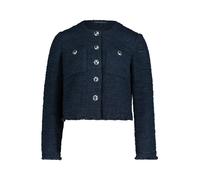 Betty Barclay - Strukturierter Kurzblazer mit Rundhalsausschnitt blau - Gr. - 36