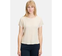 Kurzarmshirt BETTY BARCLAY "Betty Barclay Strukturshirt mit U-Boot-Ausschnitt", Damen, Gr. 46, beige, Obermaterial: 97% Polyester, 3% Elasthan., modisch, loose fit normal, Rundhals, Kurzarm, Shirts (4