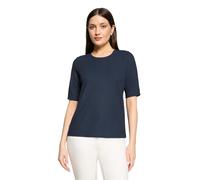 Betty Barclay Damen Strukturshirt 2783/1863 Regular Fit Rundhalsausschnitt Dunkelblau Größe 42
