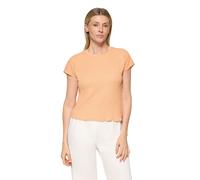 Kurzarmshirt BETTY BARCLAY "Damen mit U-Boot-Ausschnitt", Damen, Gr. 40, peach, Obermaterial: 97% Polyester, 3% Elasthan, loose fit normal, Rundhals, Shirts (84090442-40) peach