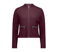 Betty Barclay Sweatjacke Maroon Banner Damen tailliert mit Reißverschluss Rot Größe 36
