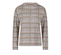 Sweatshirt BETTY BARCLAY "Betty Barclay mit Kragen" Gr. 44, grau (grau, beige) Damen Sweatshirts (95208822-44) grau, beige