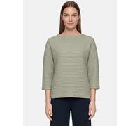 Sweatshirt BETTY BARCLAY "Damen mit Stehkragen", Damen, Gr. 38, grün (oil grün), Steppware, Obermaterial: 58% Polyester, 38% Baumwolle, 04% Elasthan, gerade hüftlang, Sweatshirts Sweatshirt (26022808-