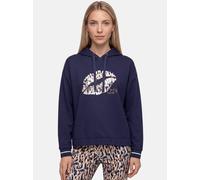 Sweatshirt BETTY BARCLAY "Damen mit Kapuze", Damen, Gr. 40, blau (patch dunkelblau, beige), Steppware, Obermaterial: 47% Modal, 47% Polyester, 6% Elasthan, lässig geschnitten normal, Sweatshirts Sweat