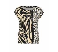 Betty Barclay Damen Casual-Shirt mit Aufdruck 38, Schwarz/Braun
