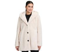 Plüschjacke BETTY BARCLAY "Betty Barclay Damen Plüschjacke mit Kapuze", Damen, Gr. 38, beige, Obermaterial: 100% Polyester. Futter: 100% Polyester., feminin, A-Linie, Jacken (11436757-38) beige