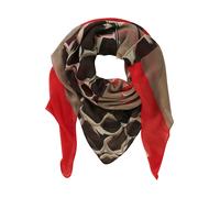 Modetuch BETTY BARCLAY "Damen mit Aufdruck", Damen, Gr. ACC, taupe, rot, Web, Polyester, Modetücher (75859214-0) taupe, rot