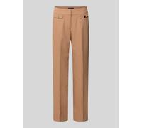 Stretch-Hose BETTY BARCLAY "Damen mit Bügelfalte", Damen, Gr. 48, Normalgrößen, beige, Obermaterial: 74% Polyester, 19% Viskose, 7% Elasthan, Basic, relaxed fit lang, Hosen (77750417-48) beige