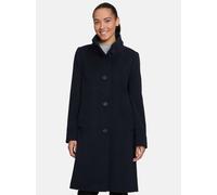 Wolljacke BETTY BARCLAY "Betty Barclay Damen Wollmantel mit Kragen", Damen, Gr. 46, blau (dunkelblau), Obermaterial: 53% Wolle, 26% Polyester, 21% Polyacryl. Futter: 100% Acetat., klassisch, tailliert