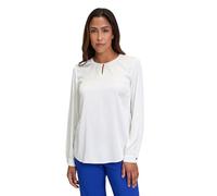 Langarmbluse BETTY BARCLAY "Betty Barclay Langarm-Bluse mit Rundhalsausschnitt" Gr. 38, weiß (rohweiß) Damen Blusen (37338008-38) rohweiß