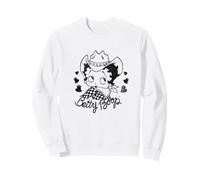 Betty Boop Cowgirl Herzen Vinateg Western Cartoon Grafik Sweatshirt