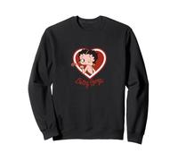 Betty Boop Heart Kiss Wink Retro Pinup Charakter Sweatshirt