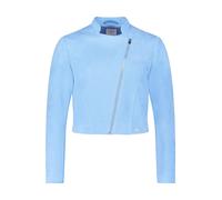 Jackenblazer BETTY & CO "Damen mit Stehkragen", Damen, Gr. 44, hellblau, Obermaterial: 95% Polyester, 5% Elasthan; Futter: 100% Polyester, tailliert kurz, Blazer, Material (15574736-44) hellblau